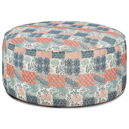 Round Cocktail Ottoman